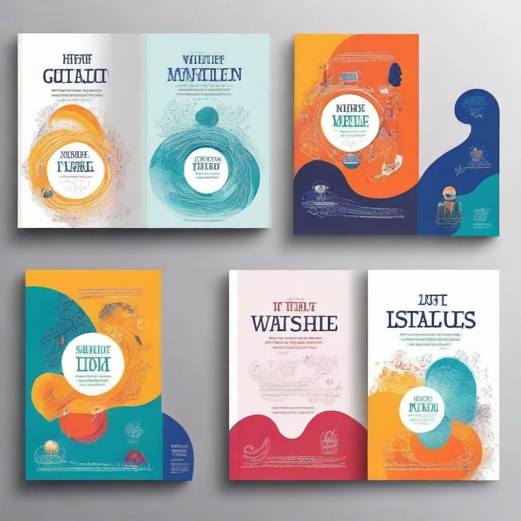 Create multiple book covers for a self-help book titled 'What If? A Guide to Personal Transformation' by Dakshitta Mathur