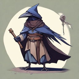 Create an image of a Kenku from Dungeons & Dragons of the artificer class