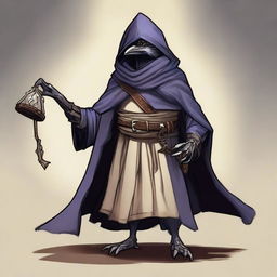 Create an image of a Kenku from Dungeons & Dragons of the artificer class