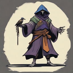 Create an image of a Kenku artificer from Dungeons & Dragons