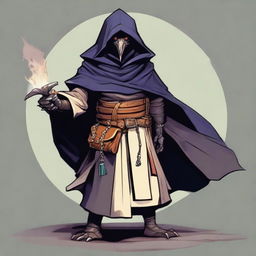 Create an image of a Kenku artificer from Dungeons & Dragons