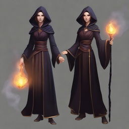 Transform the character from the provided image into a 28-year-old warlock