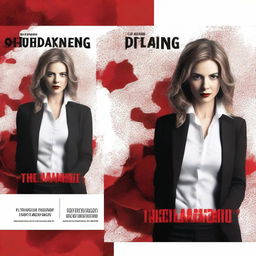 Create a book cover titled 'The Awakening' featuring a split image of the same woman in three different roles