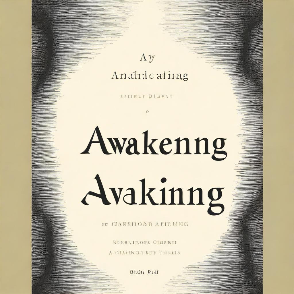 A captivating book cover design featuring the title 'Awakening'