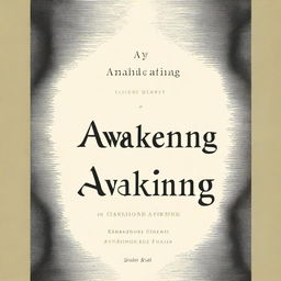 A captivating book cover design featuring the title 'Awakening'