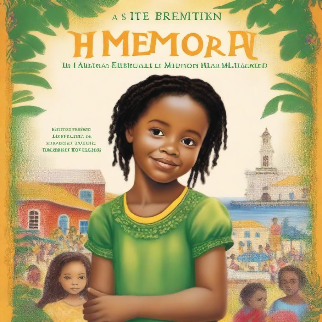 A book cover for a memoir of a little girl in Jamaica