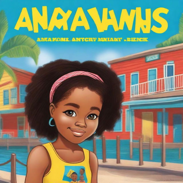 A book cover for a memoir titled 'Anaya Wins' featuring an African American very light-skinned little girl with natural hair somewhat pulled back