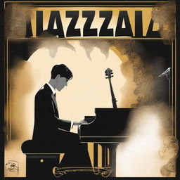 Design a book cover for the novel "Jazzical," set in the 1920s