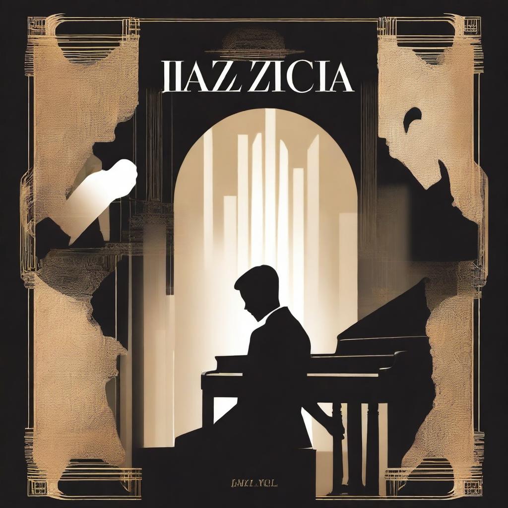 Design a book cover for the novel "Jazzical," set in the 1920s