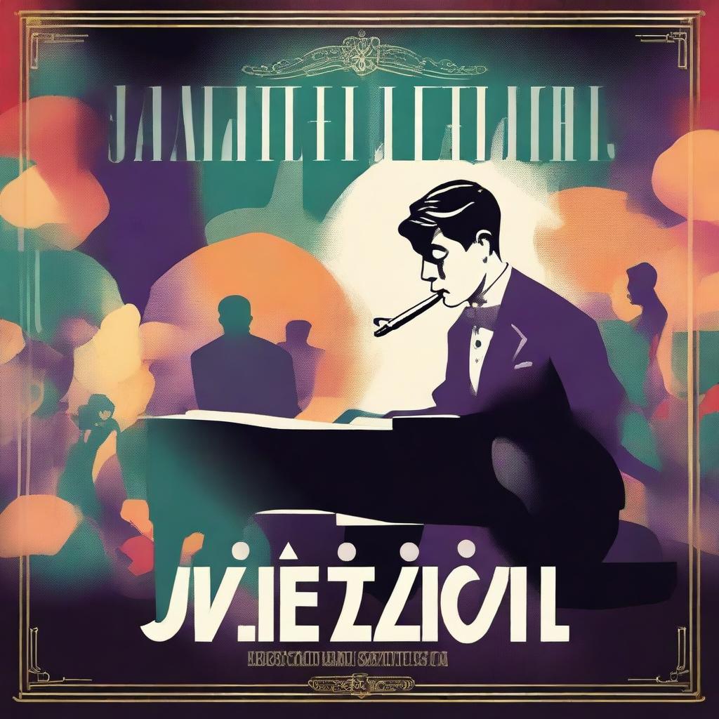 Create a book cover for the novel "Jazzical," set in the 1920s