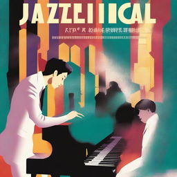 Create a book cover for the novel "Jazzical," set in the 1920s