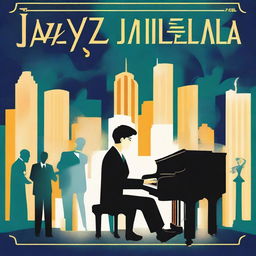 Create a book cover for the novel "Jazzical," set in the 1920s