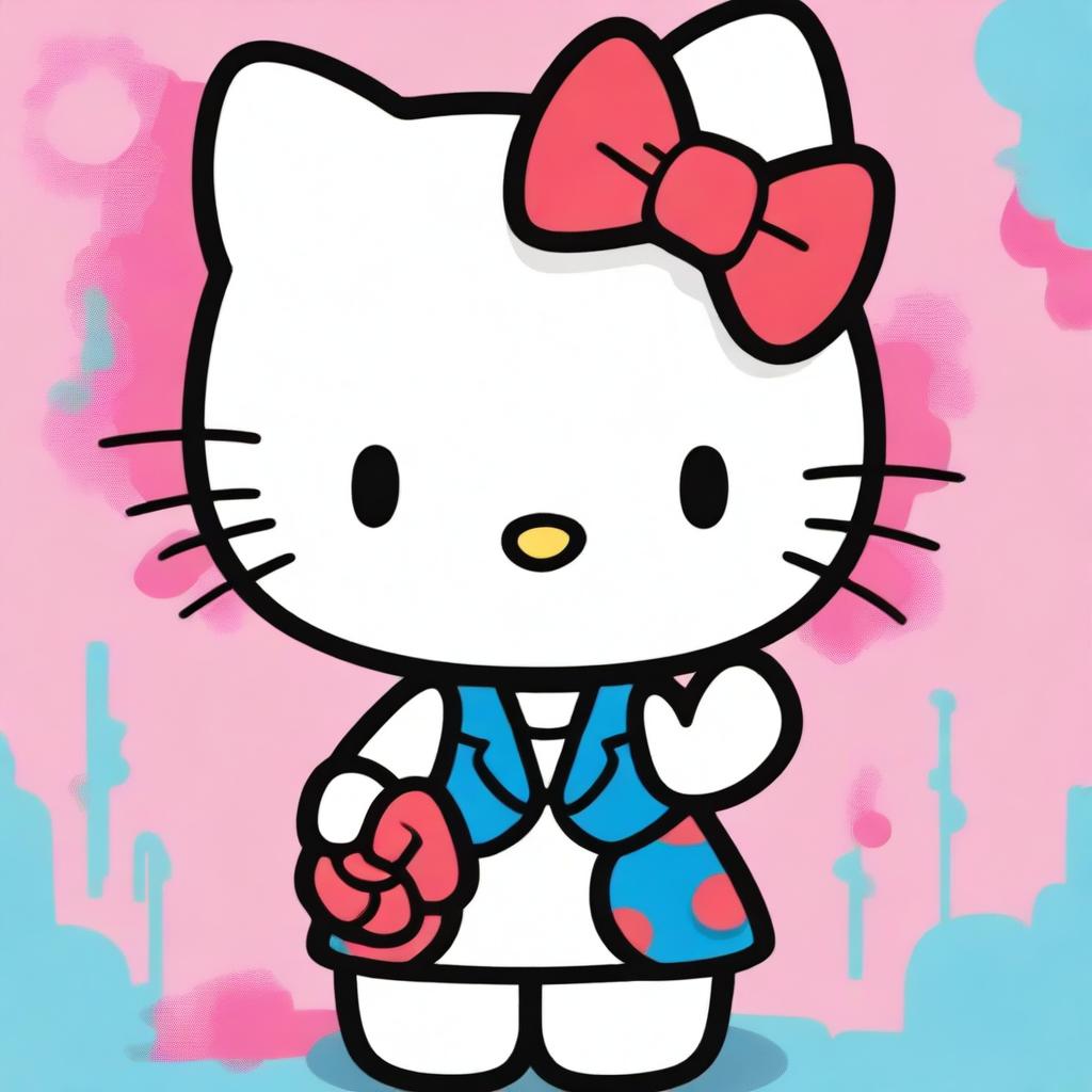 Create an image of Hello Kitty, the iconic character from Sanrio