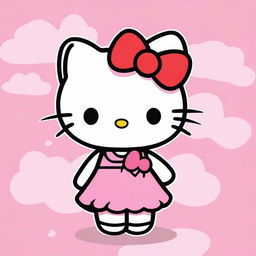 Create an image of Hello Kitty, the iconic character from Sanrio