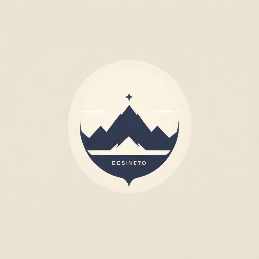 Logo design featuring the word 'Desierto' in a stylistic and creative way