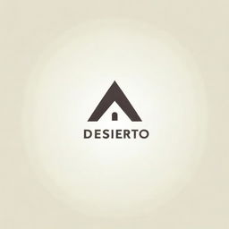 Logo design featuring the word 'Desierto' in a stylistic and creative way