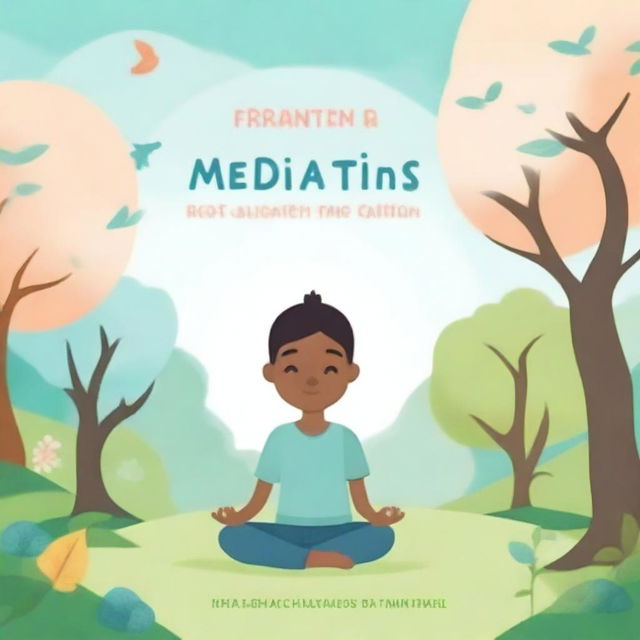 A cover image for a book on educating children with real-life skills such as meditation and its benefits