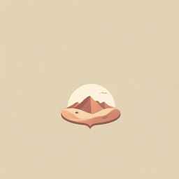 Logo design that creatively embodies the word 'Desierto' with desert-inspired aesthetics