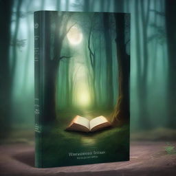 A captivating book cover featuring a mysterious forest with a hidden path