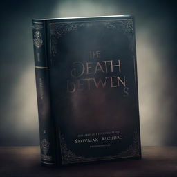 Create a book cover for a moody, dark fantasy romance titled 'The Death Between Us'