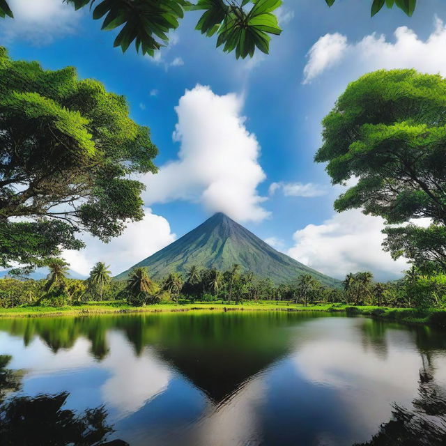 A stunning image of Mayon Volcano in the Philippines