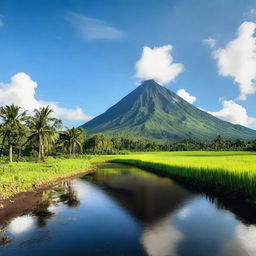 A stunning image of Mayon Volcano in the Philippines