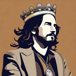 A stylized illustration of Eddie Vedder depicted as a 'short king