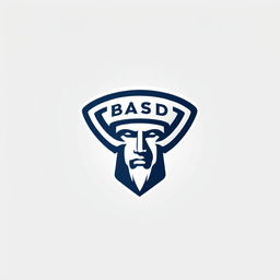 Modern logo with the phrase 'Based Troy' in a sleek typeface, colored in navy blue on a white background.