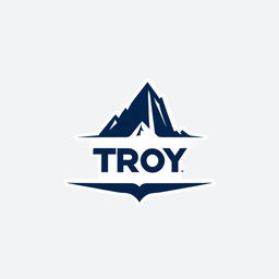 Bold logo with the phrase 'Based Troy' in a large, prominent typeface, colored in navy blue on a white background.