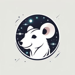 Stylized rat logo with space elements and 'Spacey' text in a modern, futuristic font.