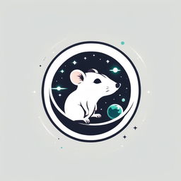 Stylized rat logo with space elements and 'Spacey' text in a modern, futuristic font.