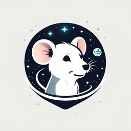 Stylized rat logo with space elements and 'Spacey' text in a modern, futuristic font.