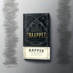 Design a book cover for a novel titled 'Trapped'