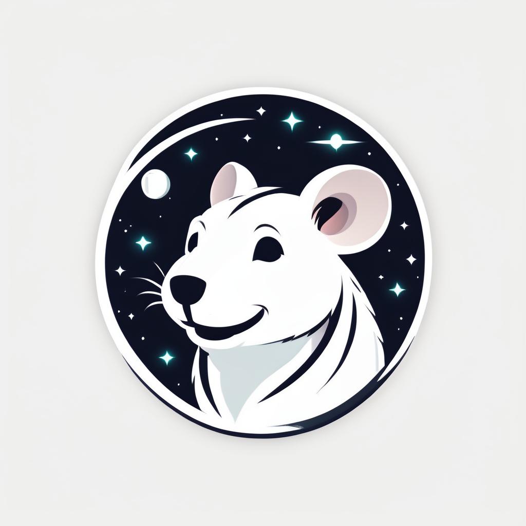 Stylized rat logo with space elements and a large 'Spacey' wordmark at the bottom in a modern, futuristic font.