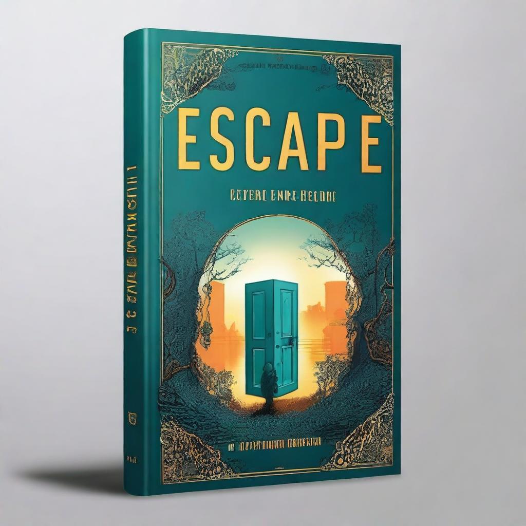 Design a book cover for a novel titled 'Escape'