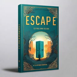 Design a book cover for a novel titled 'Escape'