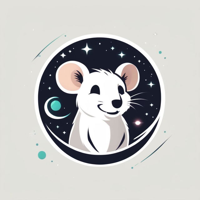 Stylized rat logo with space elements and a large 'Spacey' wordmark at the bottom in a modern, futuristic font.