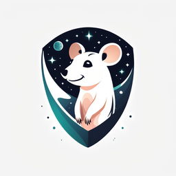 Stylized rat logo with space elements and a large 'Spacey' wordmark at the bottom in a modern, futuristic font.