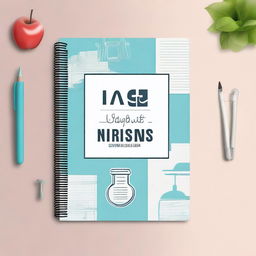 A personalized notebook cover for a nursing technician named Ivany Moraes, with the teacher's name Edivane Medeiros