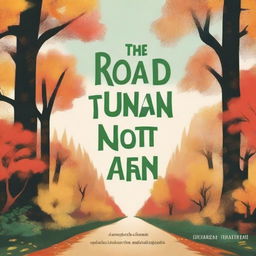 A book cover for a book titled 'The Road Not Taken'