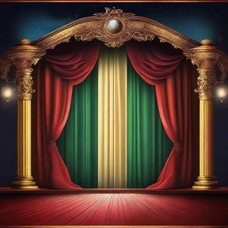 Create a dynamic and eye-catching poster that incorporates elements of magical realism and classic theater