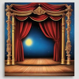 Create a dynamic and eye-catching poster that incorporates elements of magical realism and classic theater