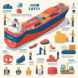 A detailed illustration showcasing the importance of safety in shipping