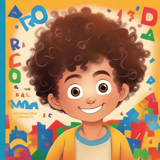 Create a vibrant and colorful book cover for 'O Mundo Colorido de Maikon: Descobrindo o Autismo'