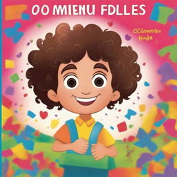 Create a vibrant and colorful book cover for 'O Mundo Colorido de Maikon: Descobrindo o Autismo'