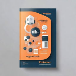 Create a book cover titled 'Algoritmo para la generación de proyectos de investigación para ingeniería'