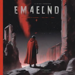 The cover features a black background with a red meteor streaking across the sky