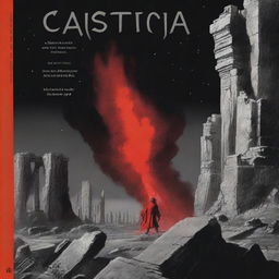 The cover features a black background with a red meteor streaking across the sky