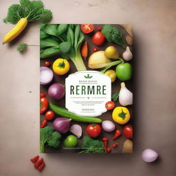 A visually appealing book cover for a culinary book