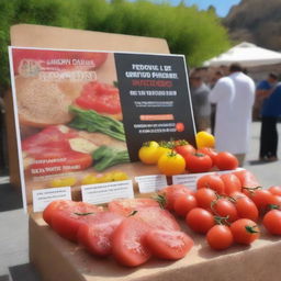 Generar un cartel vibrante y atractivo para un evento llamado 'TAPAS Y PINCHOS' en la isla de Gran Canaria